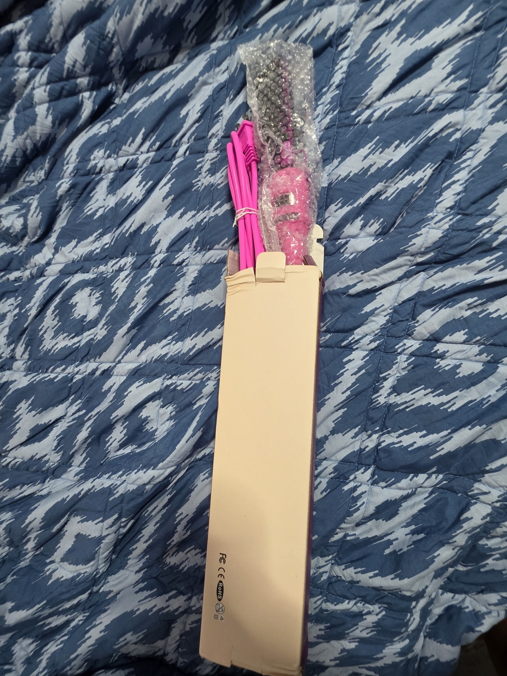 UNICE Electric Hot Comb in Bright Pink - Picture 2 of 2